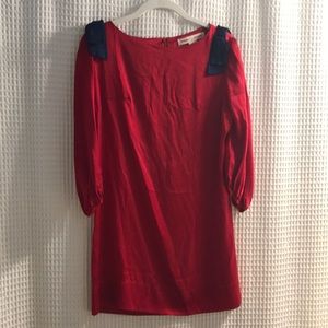 Gorgeous satin Amanda Uprichard blouse with bows